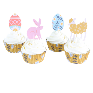 Conjunto Cupcake Feliz Páscoa 24un - PME